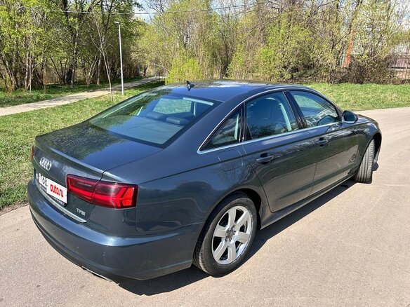 2015 Audi A6 IV (C7) Рестайлинг, серый, 1850000 рублей - вид 6
