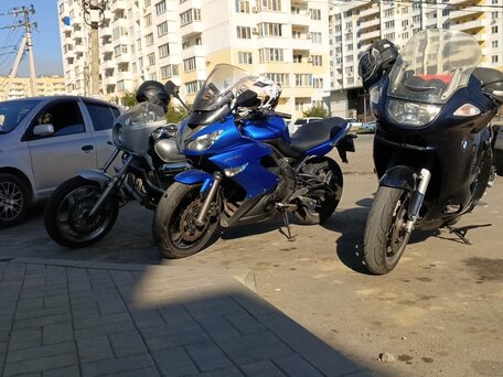 2009 Kawasaki Ninja 650, синий, 500000 рублей, вид 1