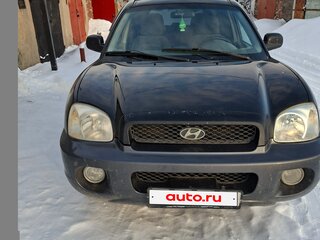 2002 Hyundai Santa Fe I, чёрный, 450000 рублей, вид 3