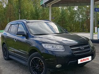 2008 Hyundai Santa Fe II, чёрный, 1150000 рублей, вид 4