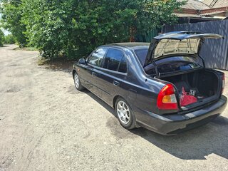2006 Hyundai Accent ТагАЗ II, чёрный, 383000 рублей, вид 4