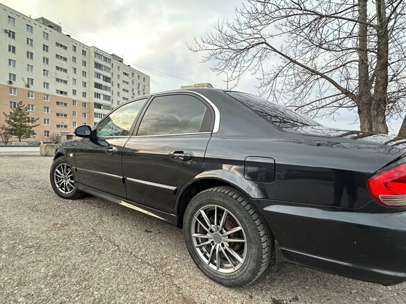 2008 Hyundai Sonata ТагАЗ IV (EF) Рестайлинг, чёрный, 435000 рублей - вид 9