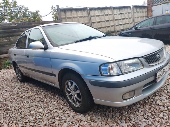 2001 Nissan Sunny B15, серебристый, 140000 рублей - вид 1