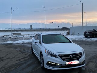 2015 Hyundai Sonata VII (LF), белый, 1650000 рублей, вид 4