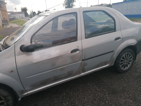 2006 Renault Logan I, серый, 150000 рублей - вид 1