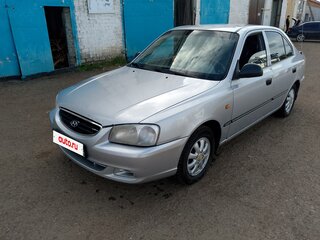 2006 Hyundai Accent ТагАЗ II, серебристый, 300000 рублей, вид 1