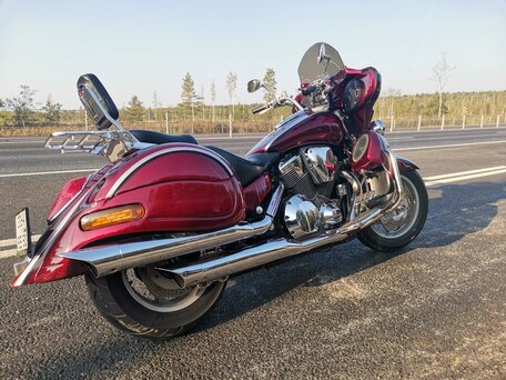 2003 Honda VTX 1800, красный, 670000 рублей, вид 2