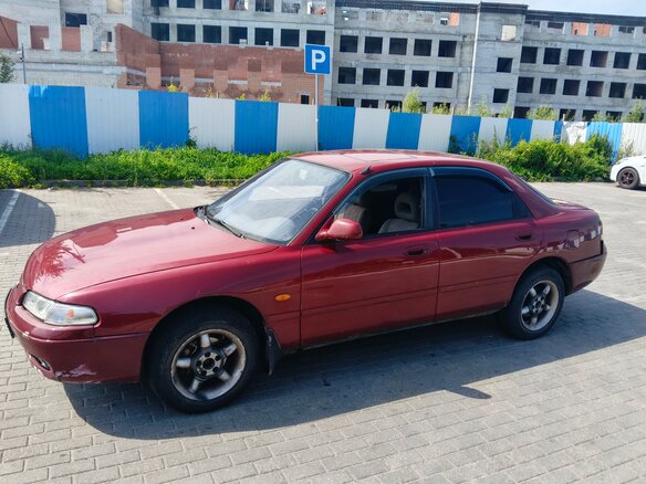 1992 Mazda 626 IV (GE), пурпурный, 150000 рублей - вид 3