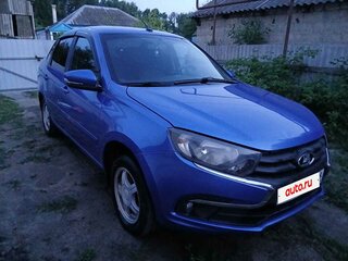 2019 Lada (ВАЗ) Granta I Рестайлинг, синий, 670000 рублей, вид 2