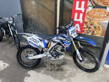 2009 Yamaha YZ250F, синий, 300000 рублей, вид 2