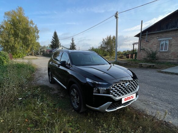 2021 Hyundai Santa Fe IV Рестайлинг, чёрный, 4600000 рублей - вид 1