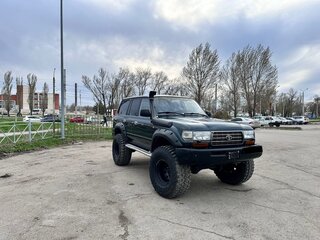 1996 Toyota Land Cruiser 80 Series Рестайлинг, зелёный, 2900000 рублей, вид 3