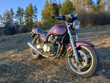 1995 Kawasaki ZR 750 Zephyr, фиолетовый, 199000 рублей, вид 5