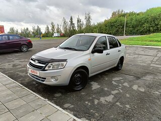 2013 Lada (ВАЗ) Granta I, серебристый, 365000 рублей, вид 2