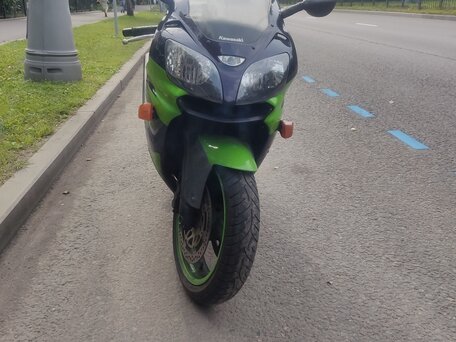 2001 Kawasaki ZX-9R Ninja, зелёный, 415000 рублей, вид 2