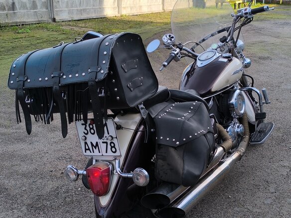 2000 Yamaha XVS1100, пурпурный, 535000 рублей - вид 3