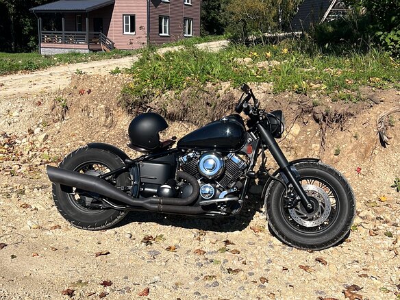 2003 Yamaha XVS400 Drag Star, чёрный, 499000 рублей - вид 8