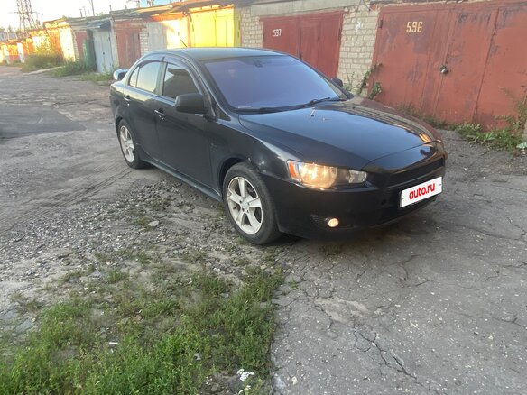 2008 Mitsubishi Lancer X, чёрный, 600000 рублей - вид 2
