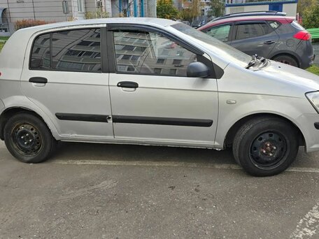 2004 Hyundai Getz I, серебристый, 370000 рублей, вид 2