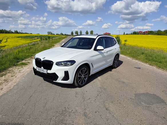 2022 BMW X3 30i xDrive III (G01) Рестайлинг, белый, 3550000 рублей