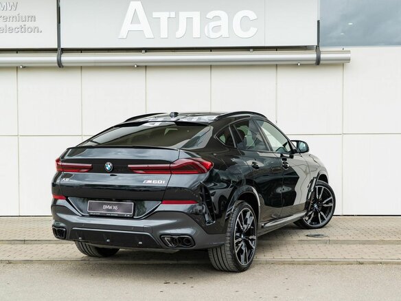 2024 BMW X6 M60i III (G06) Рестайлинг, чёрный - вид 1