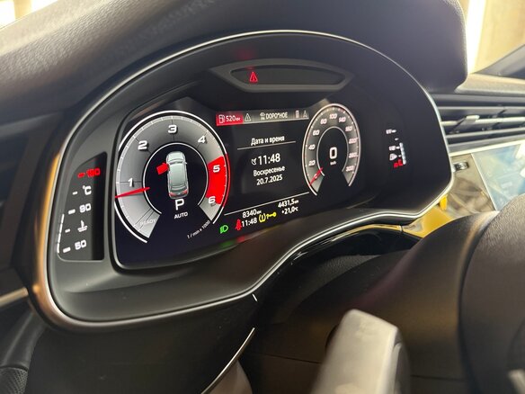 2021 Audi Q7 45 TDI II (4M) Рестайлинг, белый, 9900000 рублей - вид 9