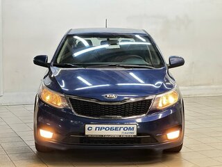 2015 Kia Rio III Рестайлинг, синий, 850000 рублей, вид 2