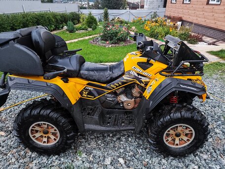 2007 BRP Can-Am Outlander MAX 650, жёлтый, 650000 рублей, вид 5
