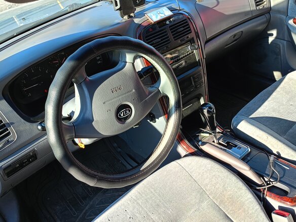 2004 Kia Magentis I Рестайлинг, серебристый, 270000 рублей - вид 4