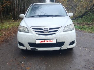 2004 Mazda MPV II (LW) Рестайлинг, белый, 410000 рублей, вид 1