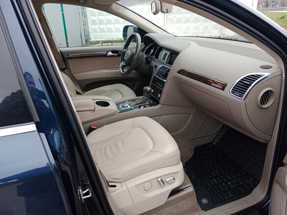 2014 Audi Q7 I (4L) Рестайлинг, синий, 3350000 рублей - вид 5