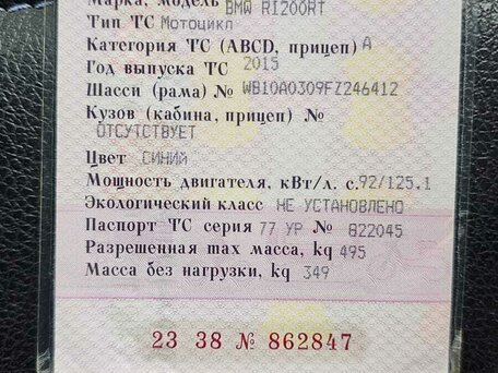 2015 BMW R 1200 RT, синий, 1397000 рублей, вид 5