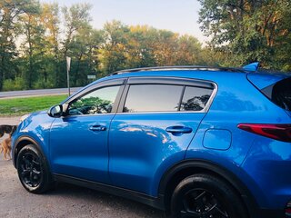 2021 Kia Sportage IV Рестайлинг, синий, 2850000 рублей, вид 3