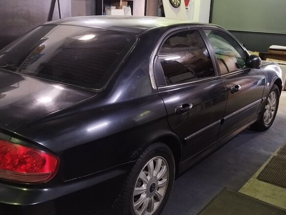 2008 Hyundai Sonata ТагАЗ IV (EF) Рестайлинг, чёрный, 405000 рублей - вид 2