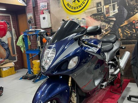 2007 Suzuki GSX 1300 R Hayabusa, синий, 600000 рублей, вид 3