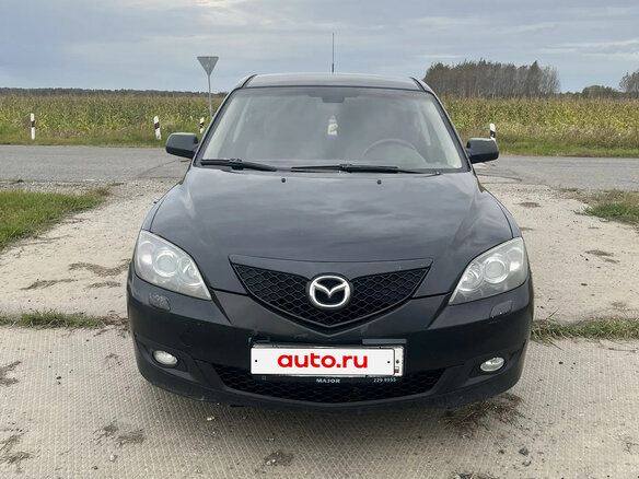 2008 Mazda 3 I (BK) Рестайлинг, чёрный, 400000 рублей - вид 1
