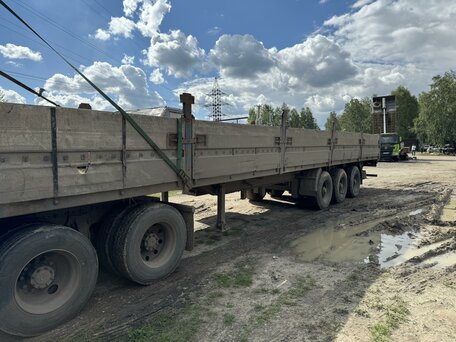 1999 МАЗ Полуприцеп бортовой, синий, 600000 рублей, вид 1
