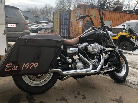 2004 Harley-Davidson Dyna Super Glide, чёрный, 650000 рублей, вид 3