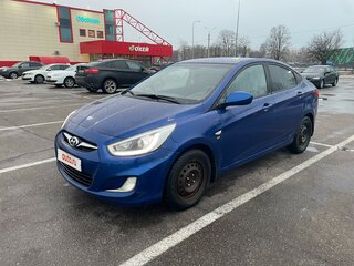 2013 Hyundai Solaris I, синий, 538000 рублей, вид 1