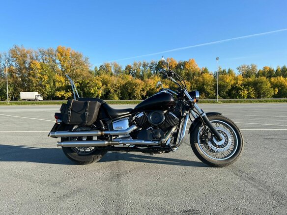 2005 Yamaha XVS1100, чёрный, 600000 рублей - вид 13