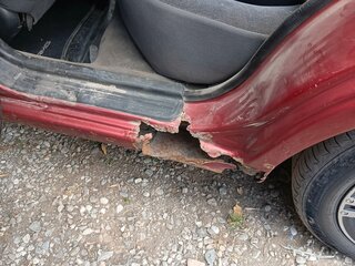 1996 Nissan Almera I (N15), пурпурный, 250000 рублей, вид 2