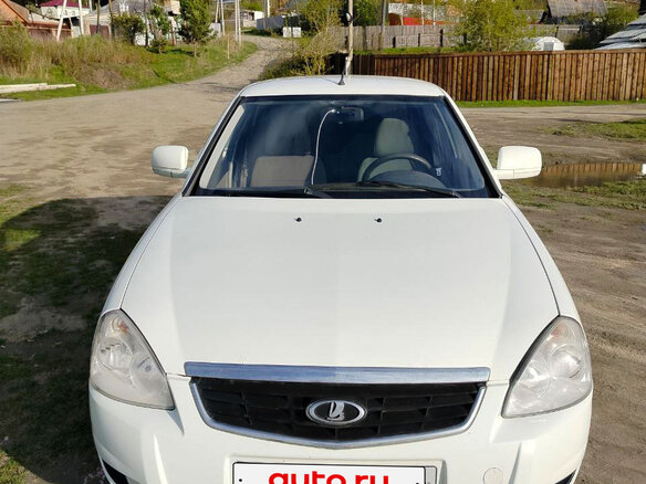 2012 Lada (ВАЗ) Priora I, белый, 350000 рублей - вид 1
