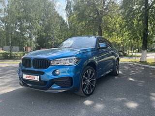 2018 BMW X6 40d II (F16), голубой, 5050000 рублей, вид 1