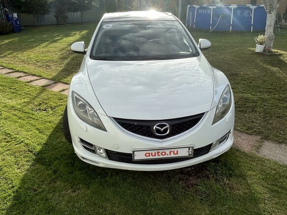 2008 Mazda 6 II (GH), белый, 800000 рублей
