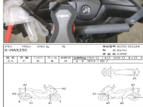2022 Yamaha XMAX, чёрный, 499999 рублей, вид 2