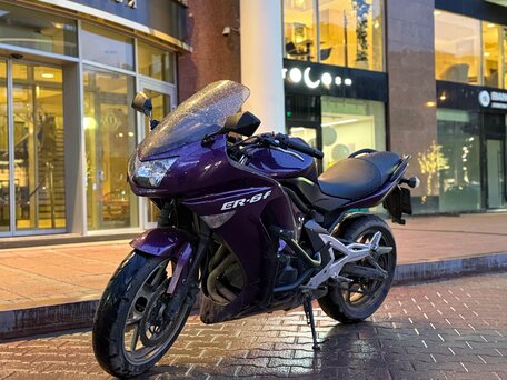 2006 Kawasaki ER-6F (Ninja 650R), пурпурный, 420000 рублей, вид 1