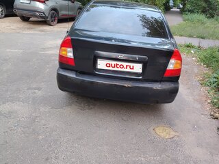 2011 Hyundai Accent ТагАЗ II, чёрный, 300000 рублей, вид 2