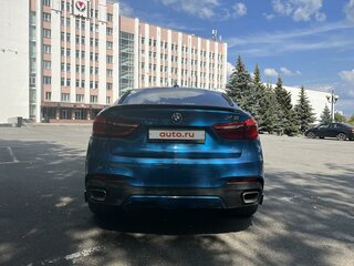 2018 BMW X6 40d II (F16), голубой, 5050000 рублей, вид 4