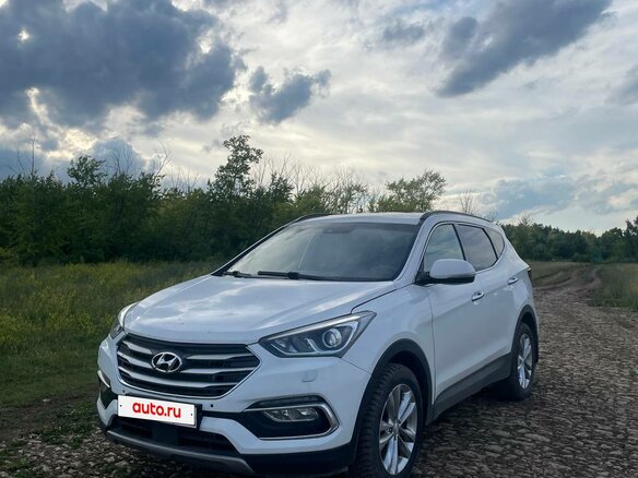 2016 Hyundai Santa Fe III Рестайлинг, серебристый