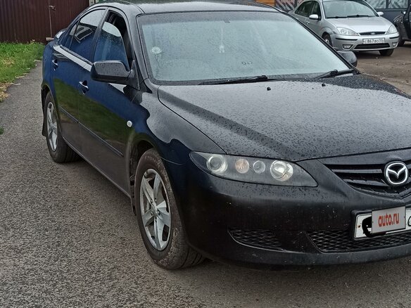 2002 Mazda 6 I (GG), чёрный, 550000 рублей - вид 1